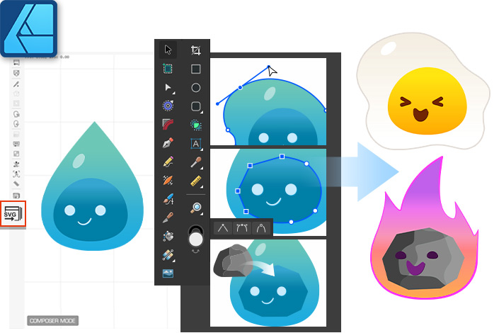 Editing Character Assets via Affinity Designer